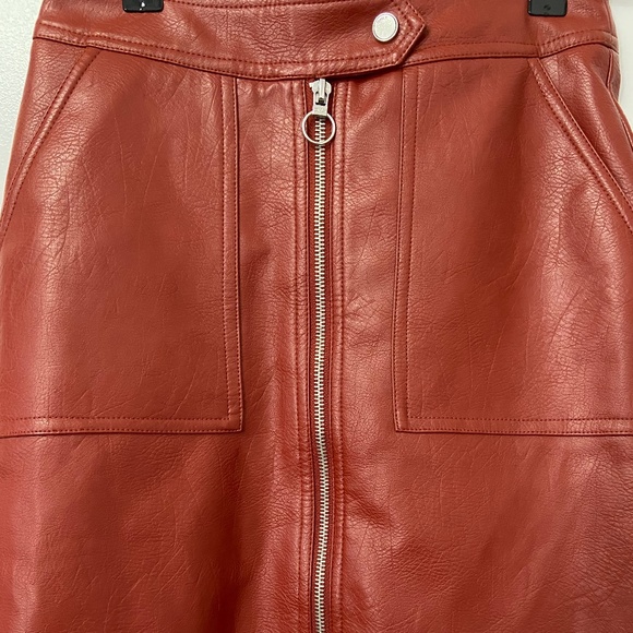 ONLY Abigail Leather Miniskirt - Picture 3 of 7